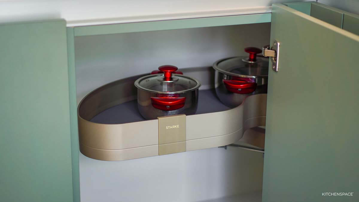 Sage Green with Wood Accent Kitchen 